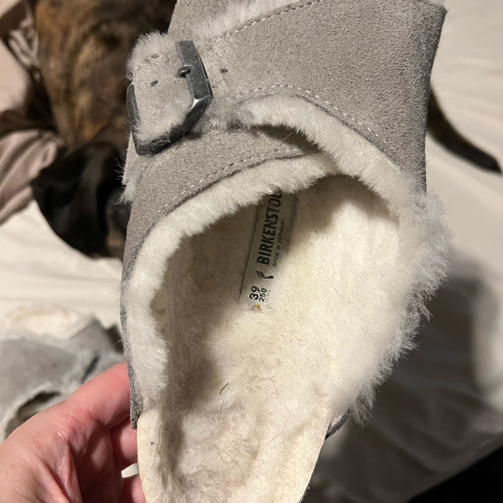NEW! Birkenstock fur sandals 39